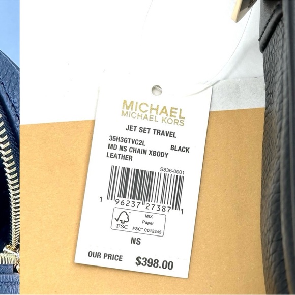 Michael Kors Medium NS Chain Xbody Bag Black (NWT) - Picture 12 of 12